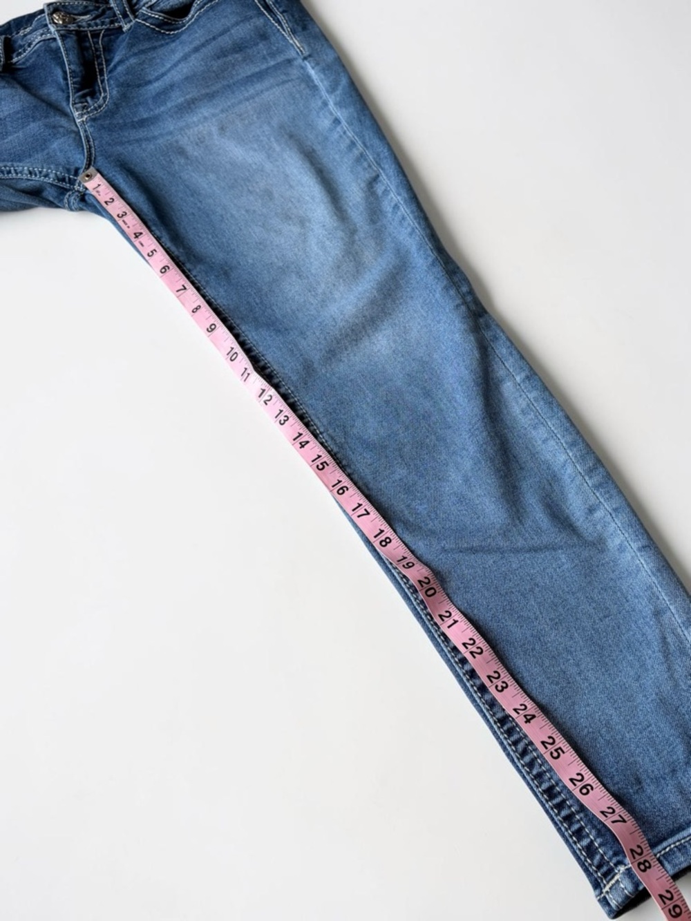 Miss Me Hailey Skinny Jeans Low Rise Embroidery Pocket Rodeo Core Western 31 - Picture 16 of 16